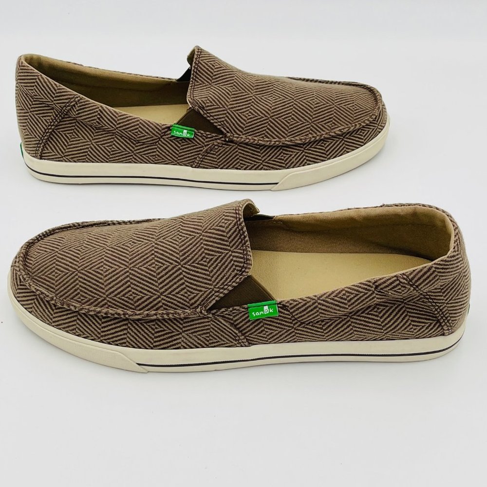 Men's Size 12 Sanuk Vagabond Slip on Sneaker